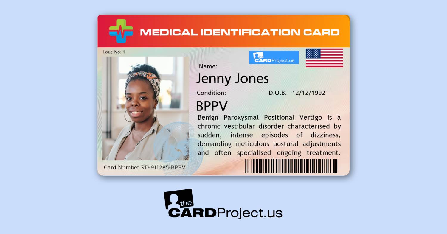 Premium BPPV Medical Card (FRONT)